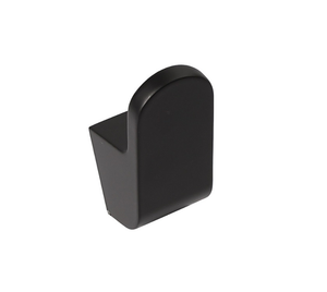 Matt Black Coat Hook - 39.4 x 58.1 x 25.7mm