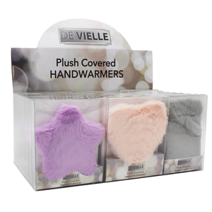 De Vielle Plush Covered Handwarmers| Reusable Instant Heat Handwarmers