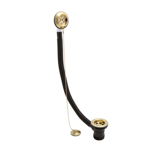 Milano Elizabeth - Traditional Bath Waste with Chain - Brushed Brass