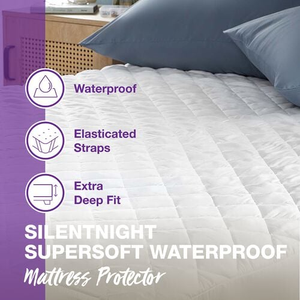 SILENTNIGHT SUPERSOFT WATERPROOF DOUBLE Mattress Protector