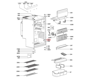 Dometic RMS8550 Fridge Screw Kit