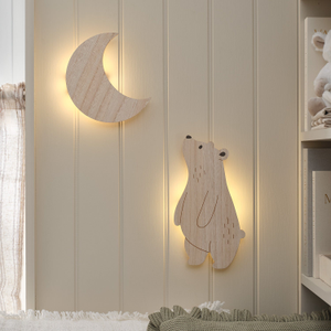 Bear & Moon Children's Wall Lights