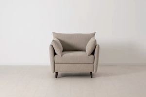 Model 08 - Single Sofa Bed - Linen Pumice