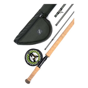 Embrace Fly Fishing Double Handed Salmon Outfit - 13ft #8/9 Fly Rod, Black NOVA fly reel Bundle.
