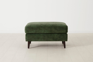 Model 10 - Ottoman - Mottled Velvet Conifer