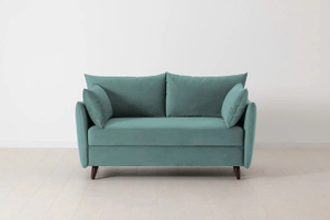 Model 08 - 2 Seater - Double Size Sofa Bed - Velvet Air Force