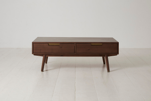 Coffee Table 01 - 2 Drawers - Walnut