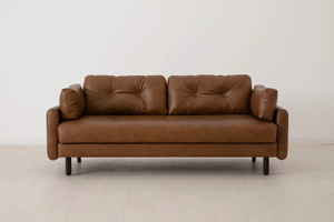 Model 04 - Double Sofa Bed - Real Leather Maple