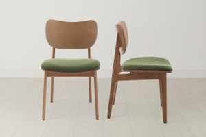 Dining Chair 02 in Oak, Qty 2 - Velvet Vine