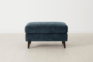 Model 10 - Ottoman - Mottled Velvet Ocean
