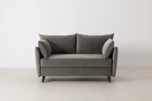 Model 08 - 2 Seater - Double Size Sofa Bed - Velvet Elephant