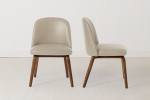 Dining Chair 05 in Brown, Qty 2 - Leather Oyster
