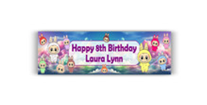 Personalised Labubu Dolls Birthday Banner
