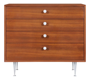1950s George Nelson Walnut Thin Edge Chest of Drawers for Herman Miller