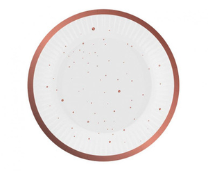 Celebrate Rose Gold Dotted Plate