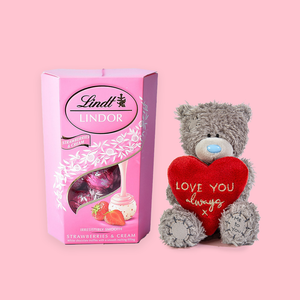 Love You Tatty Teddy & Lindt Strawberries and Cream