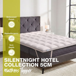 SILENTNIGHT HOTEL COLLECTION 5CM SINGLE Mattress Topper