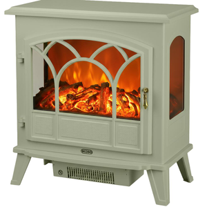 ECOSO Emberton - Traditional Sage Leaf Green Electric Stove