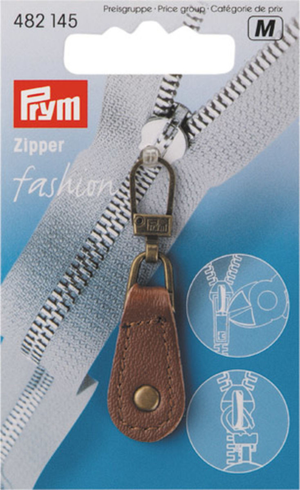 Tirette pour fermeture Eclair - Brun