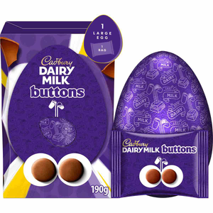 Cadbury Buttons Chocolate Egg L 190g