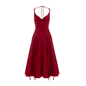 Scarlet Red Midi Dress (S)