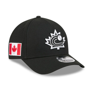 Canada MLB World Baseball Classic 2026 Black 9FORTY M-Crown A-Frame Adjustable Cap