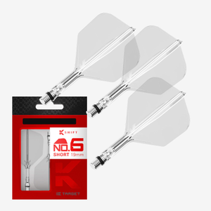 Target Darts K-Flex Shift Clear Medium No.6 Shape Flight and Shaft