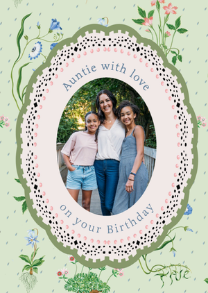 Cath Kidston Auntie With Love Photo Upload Birthday Card