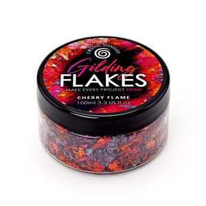 Cosmic Shimmer Gilding Flakes Cherry Flame 100ml
