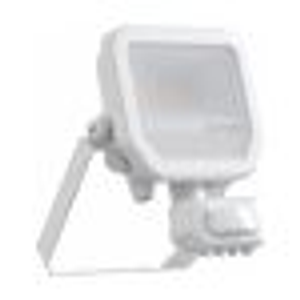 Ledvance LED Floodlight Aluminium White 8W 1200lm 100D - 840 Cool White | IP65 - Motion And Light Sensor - Symmetrical