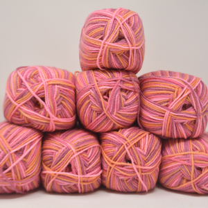 White Label DK 100% Acrylic Varigated Pack (8 Ball) 