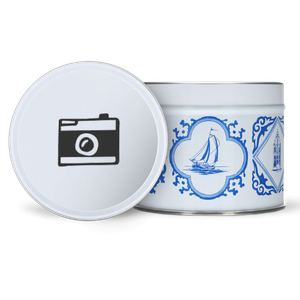Witte deksel – Delfts Blauw – Dekselprint