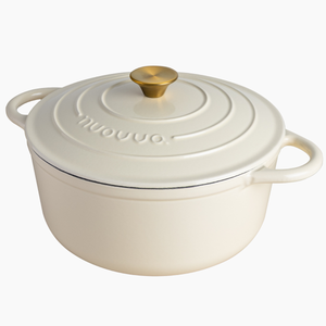 Cast Iron Dutch Oven with Lid - 28cm (6L) Cream