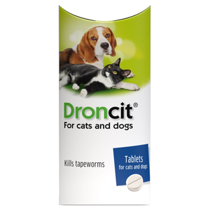 Droncit Tablet Tapewormer for Cats and Dogs - Pack Size : Single Tablet