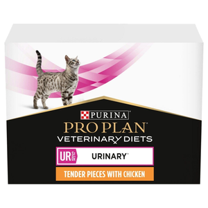 Purina Pro Plan Veterinary Diets UR St/Ox Urinary Wet Cat Food Pouches - Flavour : Salmon (10 x 85g)
