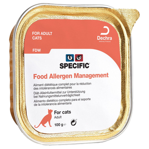 SPECIFIC FDW Food Allergen Management Wet Cat Food - Pack Size : 7 x 100g Trays
