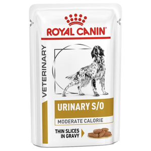 Royal Canin Urinary S/O Moderate Calorie Pouches for Dogs - Pack Size : 12 x 100g Pouches