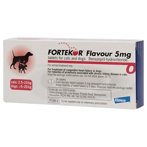 Fortekor 5mg Flavoured Tablets for Cats and Dogs