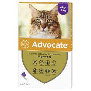 Advocate Spot-On Solution for Large Cats - Pack Size : 3 Pipettes
