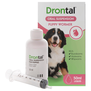 Drontal Liquid Wormer for Puppies - Bottle Size : 50ml