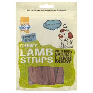 Good Boy Pawsley Chewy Lamb Strips Dog Treats 80g