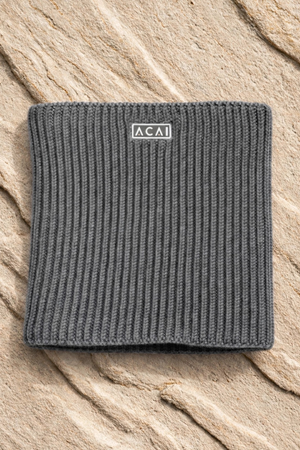 Merino Wool Snood - Grey Marl