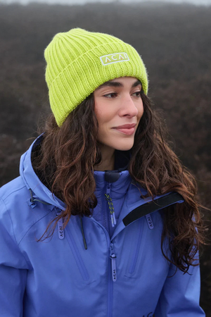 Merino Wool Beanie - Limeade