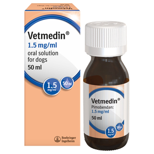 Vetmedin 1.5mg/ml Oral Solution for Dogs 50ml