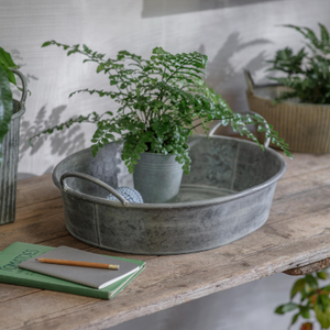 Hawthorn Large Oval Shallow Planter