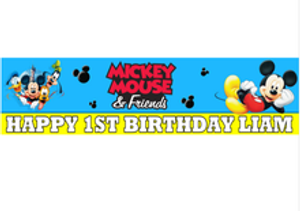 Personalised Mickey Mouse & Friends Banner