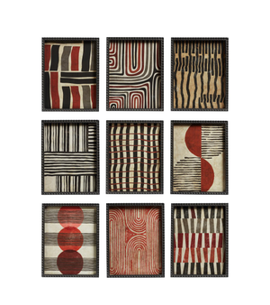 Set of Nine Framed Tramonto Prints - Multi