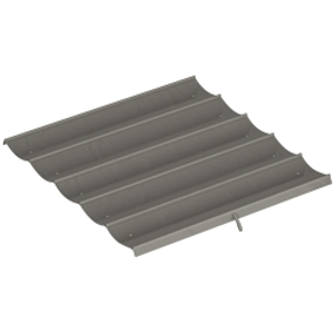 Outsunny Lona de techo para pérgola/cenador retráctil de 3 x 3 m - solo lona 250 x 255 cm gris claro