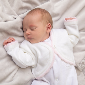 White Knitted Bolero Cardigan