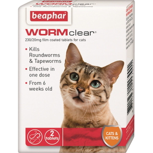 Beaphar WORMclear for Cats (2 Tablets)